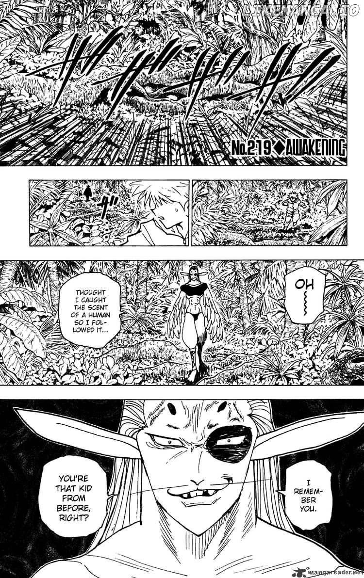 Hunter x Hunter, Chapter 219 image 01